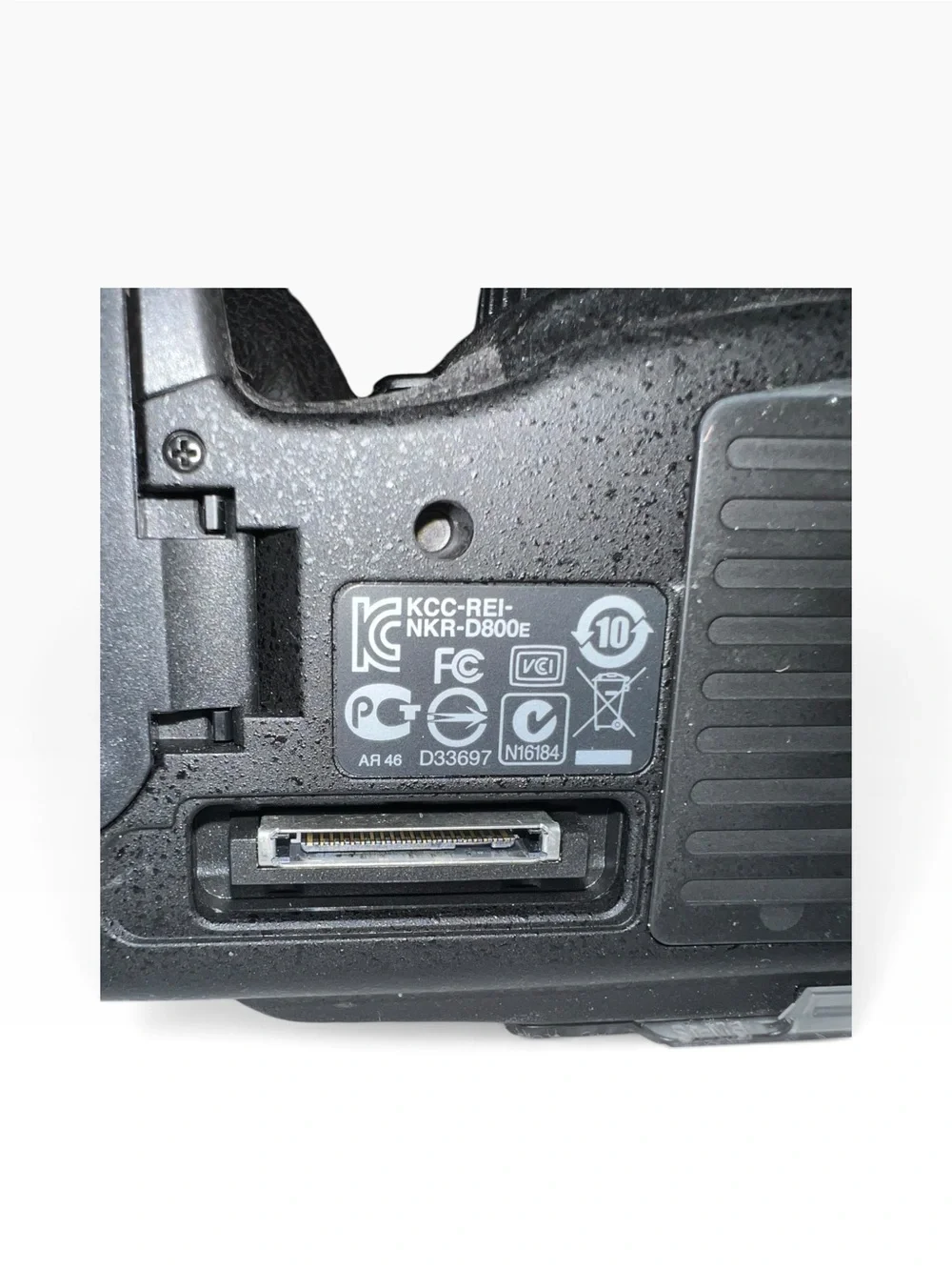Nikon D800E Black DSLR Camera with battery grip